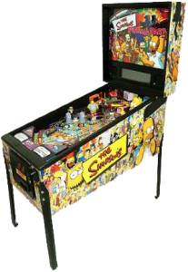The simpson pinball machine